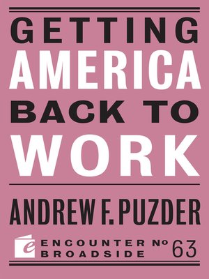 cover image of Getting America Back to Work